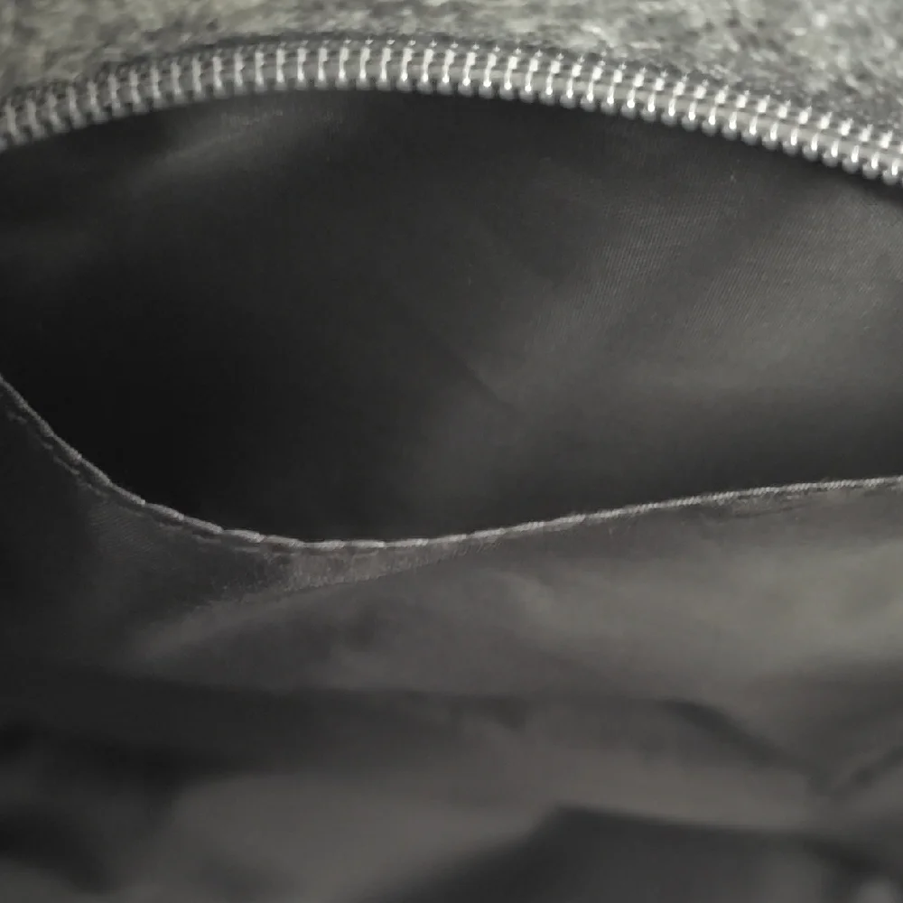 Gray and Black Laptop Bag with Zipper Closure